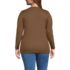 Women's Plus Size Long Sleeve Micro Rib T-Shirt, Back