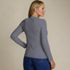 Women's Plus Size Long Sleeve Micro Rib T-Shirt, Back