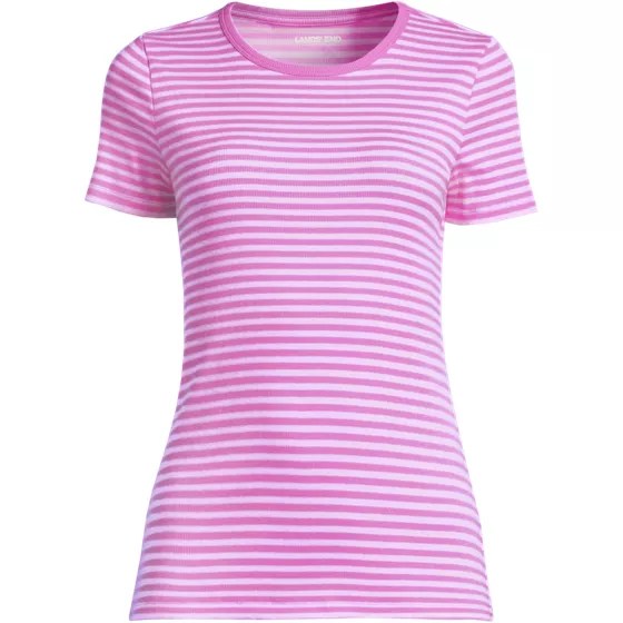 Women's Plus Size Micro Rib T-Shirt - primary