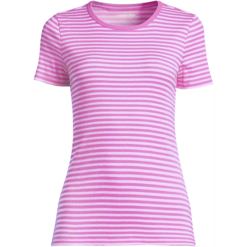 Women's Plus Size Micro Rib T-Shirt, Front