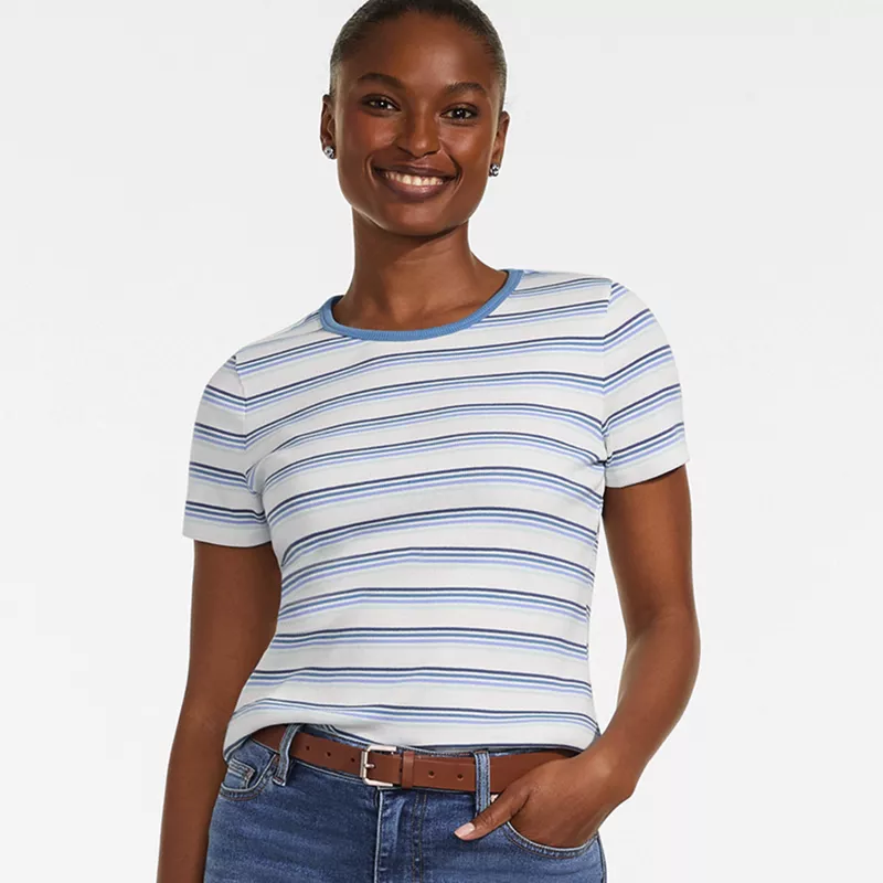 Women's Micro Rib T-Shirt, alternative image