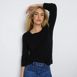 Women's 3/4 Sleeve Fine Gauge Cotton Sweater, alternative image