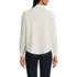Women's Waffle Relaxed Long Sleeve Shirt Jacket, Back