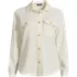 Women's Waffle Relaxed Long Sleeve Shirt Jacket, Front
