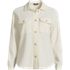 Women's Waffle Relaxed Long Sleeve Shirt Jacket, Front