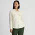 Women's Waffle Relaxed Long Sleeve Shirt Jacket, Front