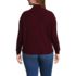 Women's Plus Size Waffle Relaxed Long Sleeve Shirt Jacket, Back