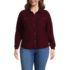 Women's Plus Size Waffle Relaxed Long Sleeve Shirt Jacket, Front