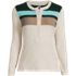 Women's Long Sleeve Cozy Rib Henley Top, Front