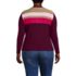 Women's Plus Size Long Sleeve Cozy Rib Henley Top, Back