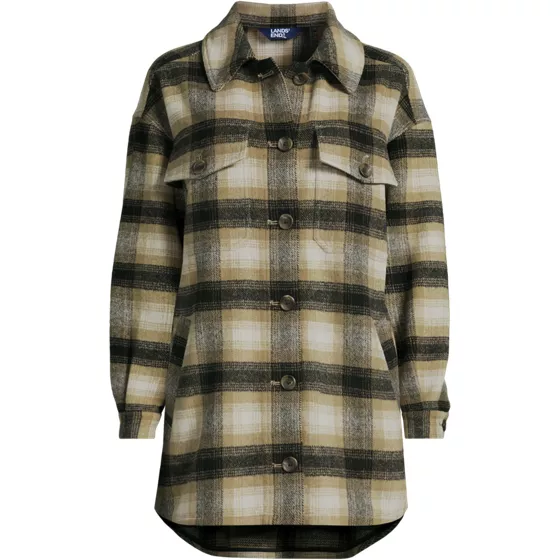 Women's Menswear Shirt Jacket - primary