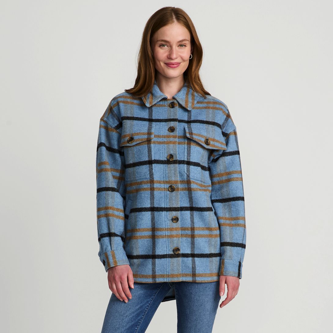 Women's Menswear Shirt Jacket