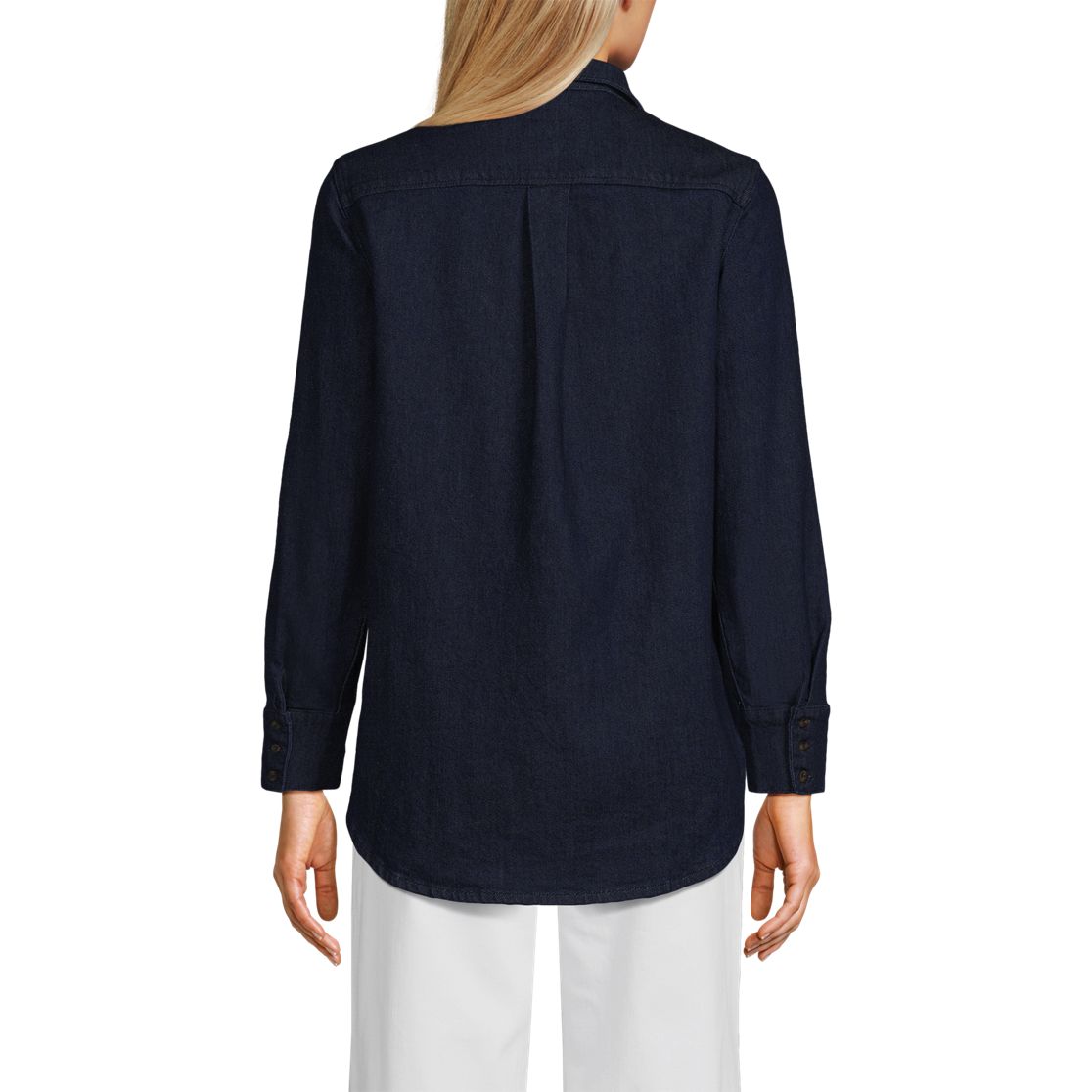 Women's Soft Denim Twill Button Front Shirt