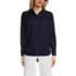Women's Soft Denim Twill Button Front Shirt, Front