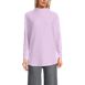 Women's Cable Ottoman Relaxed Long Sleeve Funnel Neck Tunic, Front