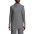Women's Cable Ottoman Relaxed Long Sleeve Funnel Neck Tunic, Front