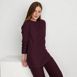 Women's Cable Ottoman Relaxed Long Sleeve Funnel Neck Tunic, alternative image