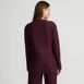 Women's Cable Ottoman Relaxed Long Sleeve Funnel Neck Tunic, Back