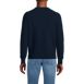 Men's Long Sleeve Washable Merino Wool V Neck Sweater, Back