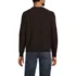 Men's Long Sleeve Washable Merino Wool V Neck Sweater, Back