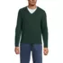 Men's Long Sleeve Washable Merino Wool V Neck Sweater, Front