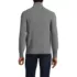 Men's Long Sleeve Washable Merino Wool Quarter Zip Sweater, Back