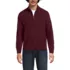 Men's Long Sleeve Washable Merino Wool Quarter Zip Sweater, Front