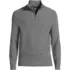 Men's Long Sleeve Washable Merino Wool Quarter Zip Sweater, Front
