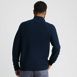 Men's Long Sleeve Washable Merino Wool Quarter Zip Sweater, Back