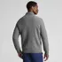 Men's Long Sleeve Washable Merino Wool Quarter Zip Sweater, Back