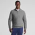 Men's Long Sleeve Washable Merino Wool Quarter Zip Sweater, Front