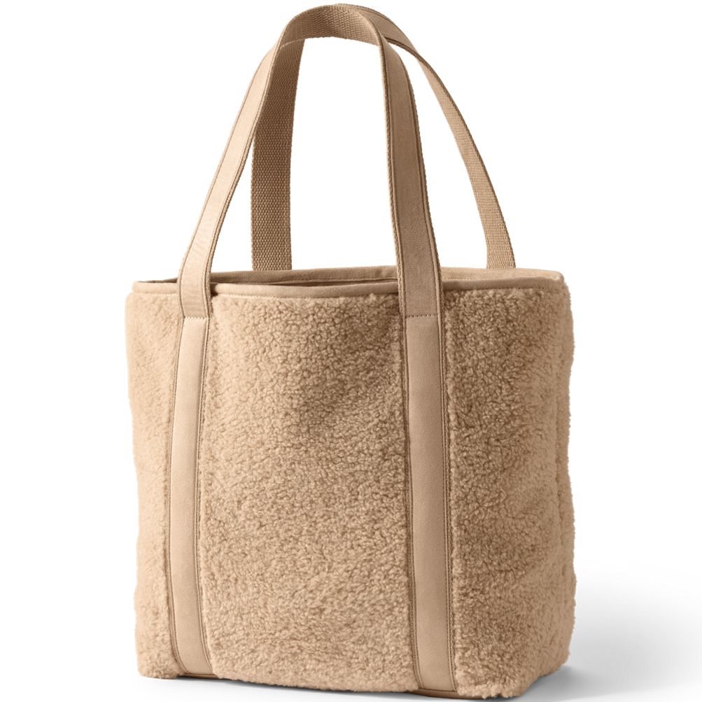 Sherpa Medium 5 Pocket Open Top Tote Bag Lands End