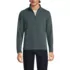 Men's Long Sleeve Herringbone Textured Quarter Zip, Front