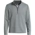 Men's Long Sleeve Herringbone Textured Quarter Zip, Front