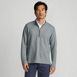 Men's Long Sleeve Herringbone Textured Quarter Zip, Front