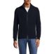 Men's Long Sleeve Shaker Mock Full Zip Sweater, Front