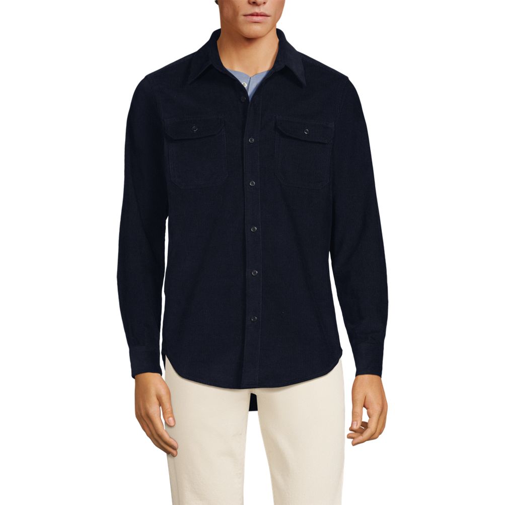 その他 TEN CORDUROY SHIRT NAVY S Solid Corduroy Shirt - Eton