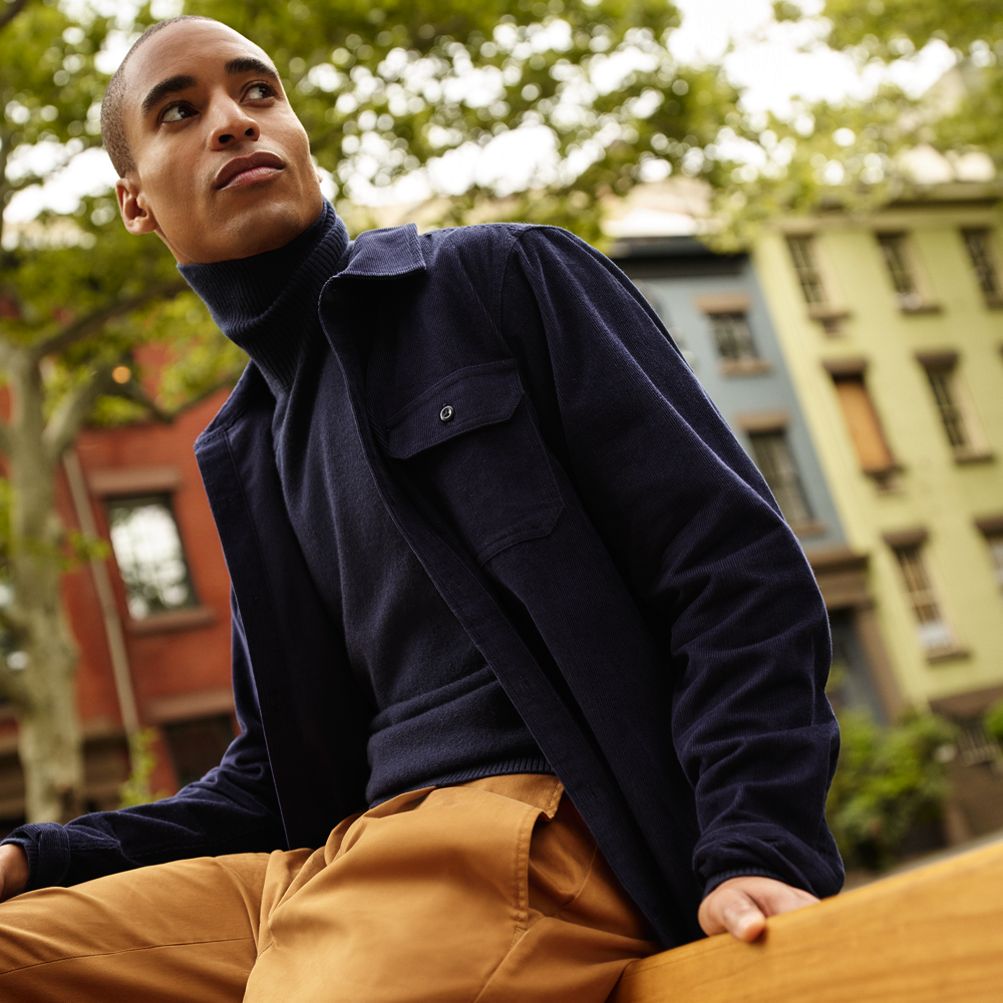 Men's Long Sleeve Corduroy Shirt | Lands' End