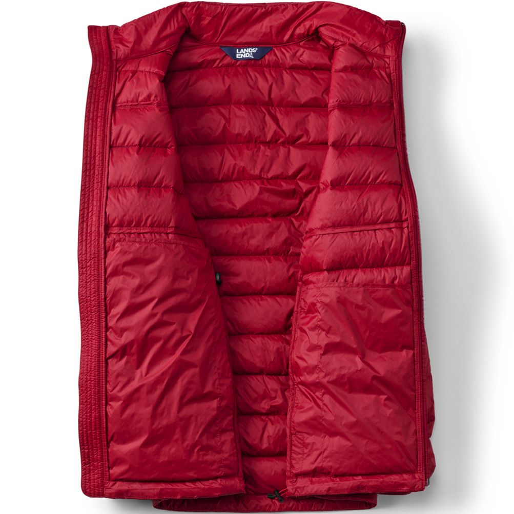 ジャケット・アウター lands' end reversible down vest red/blk lands´ end reversible down vest red/blk