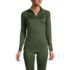 Women's Petite Baselayer Cozy Thermaskin Quarter Zip Top, alternative image