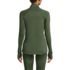 Women's Petite Baselayer Cozy Thermaskin Quarter Zip Top, Back