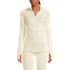 Women's Petite Baselayer Cozy Thermaskin Quarter Zip Top, Front