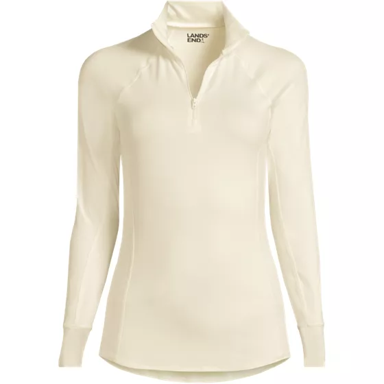 Women's Plus Size Baselayer Cozy Thermaskin Quarter Zip Top - primary