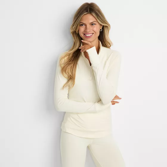 Women's Baselayer Cozy Thermaskin Quarter Zip Top - primary
