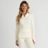 Women's Petite Baselayer Cozy Thermaskin Quarter Zip Top, Front