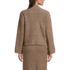 Women's Boucle Funnel Neck All Over Cable Sweater, Back