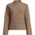 Women's Boucle Funnel Neck All Over Cable Sweater, Front