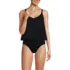Women's Smoothing Control Blouson Fauxkini One Piece Swimsuit, Front