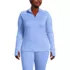 Women's Plus Size Baselayer Cozy Thermaskin Quarter Zip Top, Front