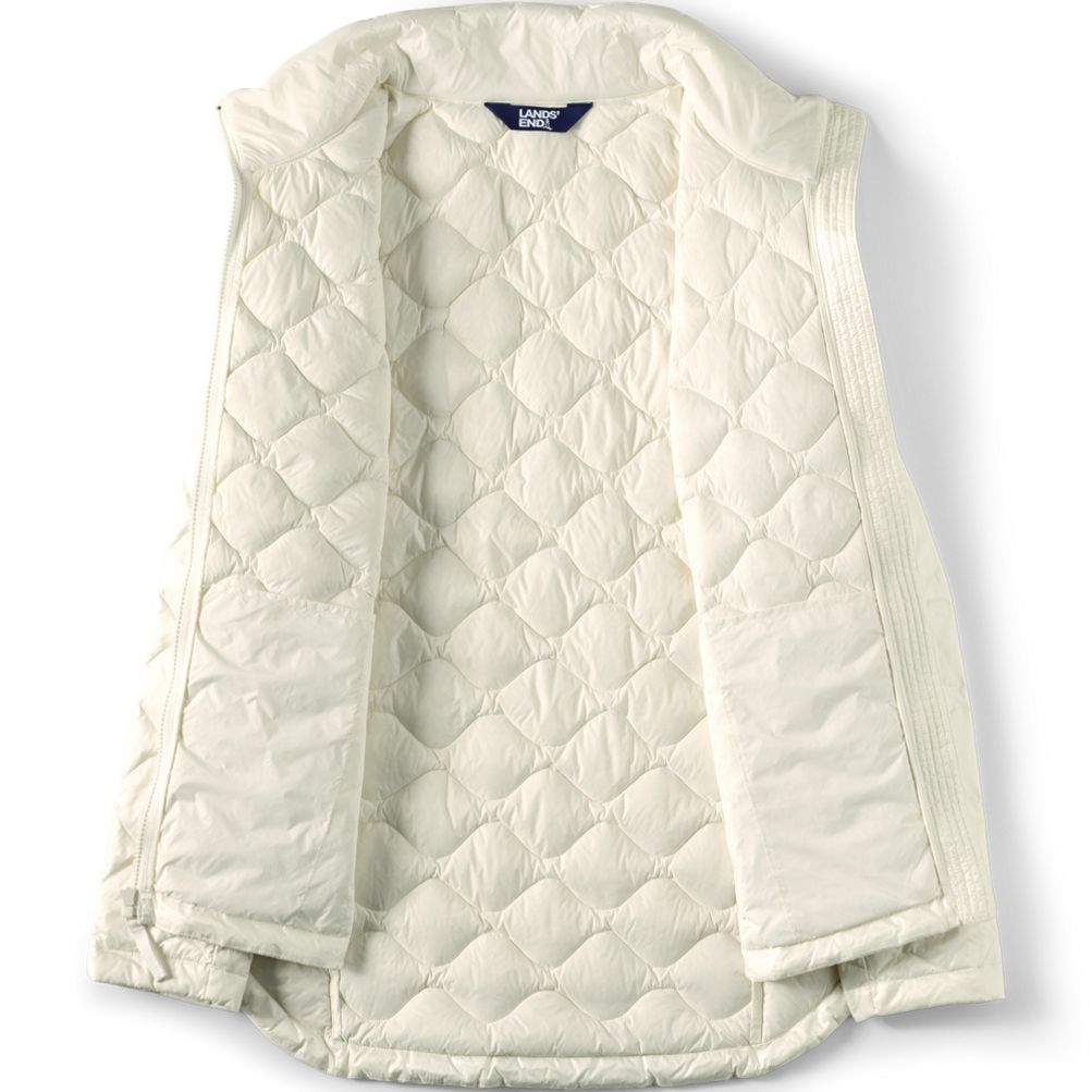 LANDS END Women’s IvoryWinter White Short Cold Weather Jacket buy